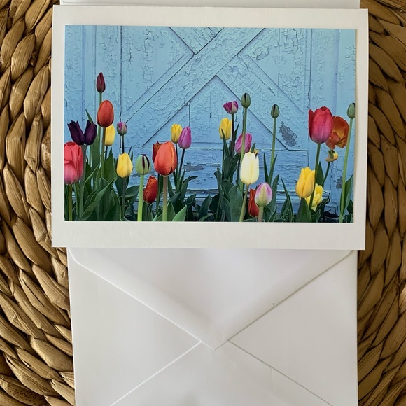 Set of 10 Handmade Floral Photo Greeting Cards - Picture 4 of 4